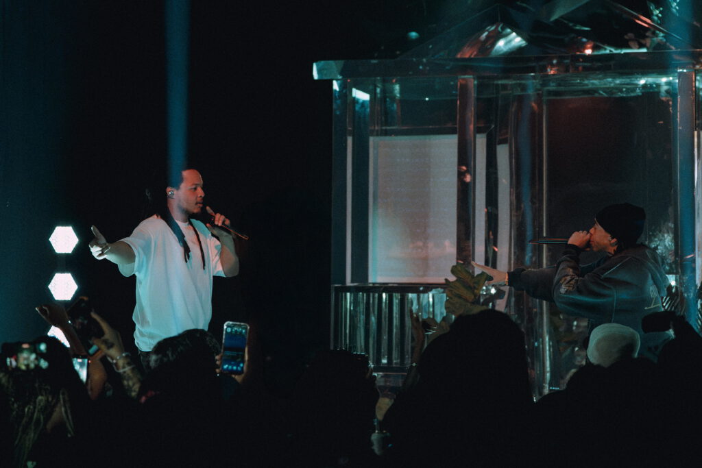 Domani-The-Echo-Los-Angeles-June-23-2026-by-Zharmaine-Boatman-IG-zharmaaaine-33 – The 824 Journal Domani performing inside the illuminated house stage set at The Echo in Los Angeles.