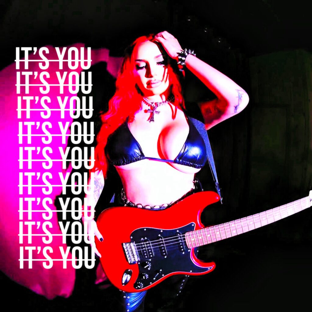 Official single artwork for Lucifena’s “IT’S YOU,” the final single ahead of her debut album WARZONE.