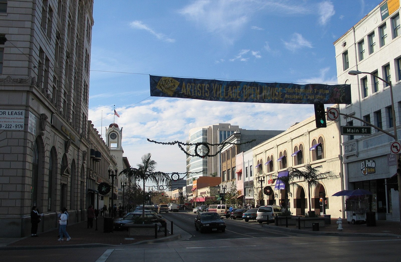 Fourth Street at Main Street in downtown Santa Ana