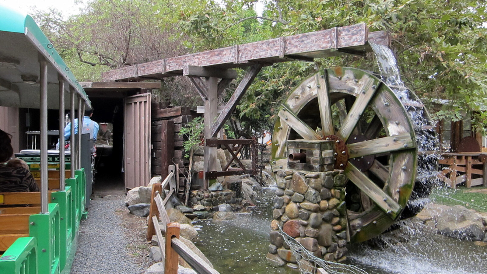 The waterwheel near the Irvine Park Railroad in Irvine Regional Park