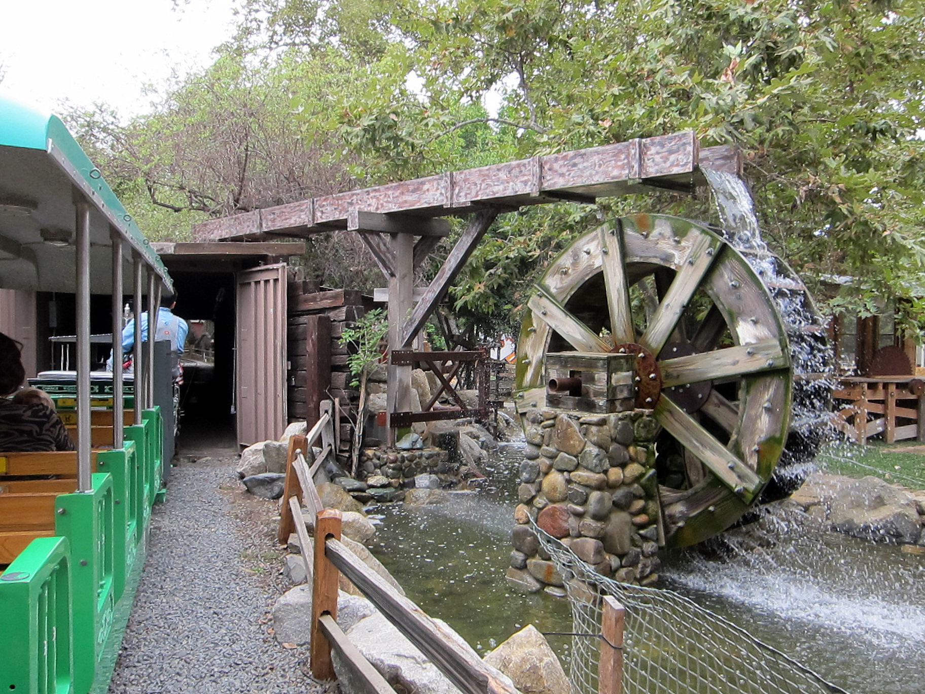The waterwheel near the Irvine Park Railroad in Irvine Regional Park
