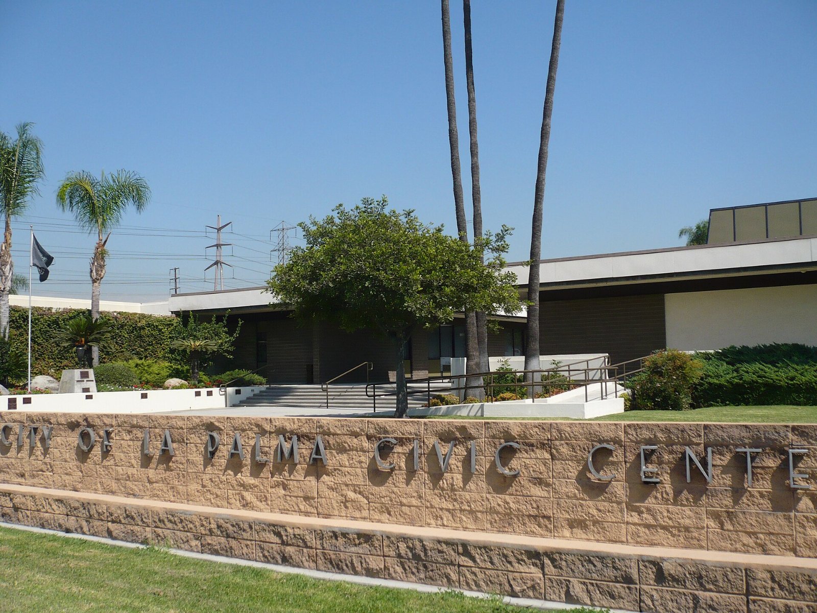 La Palma Civic Center building in La Palma, California