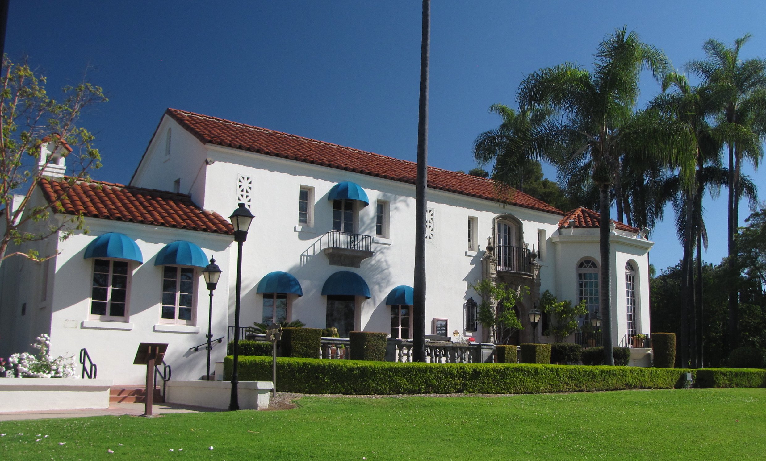 The historic Muckenthaler Mansion in Fullerton, home of the Muckenthaler Cultural Center