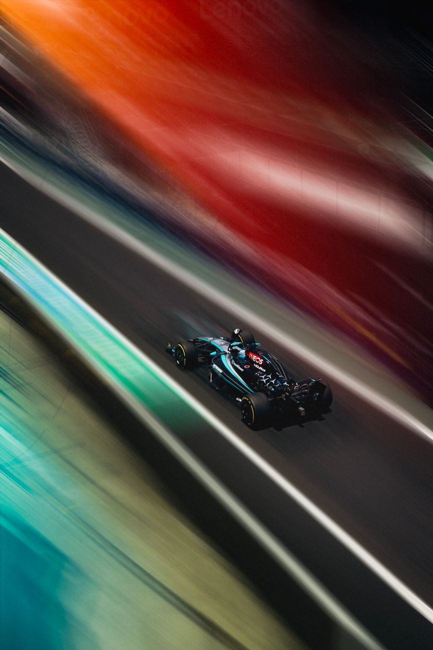 high speed race car on a vibrant track
