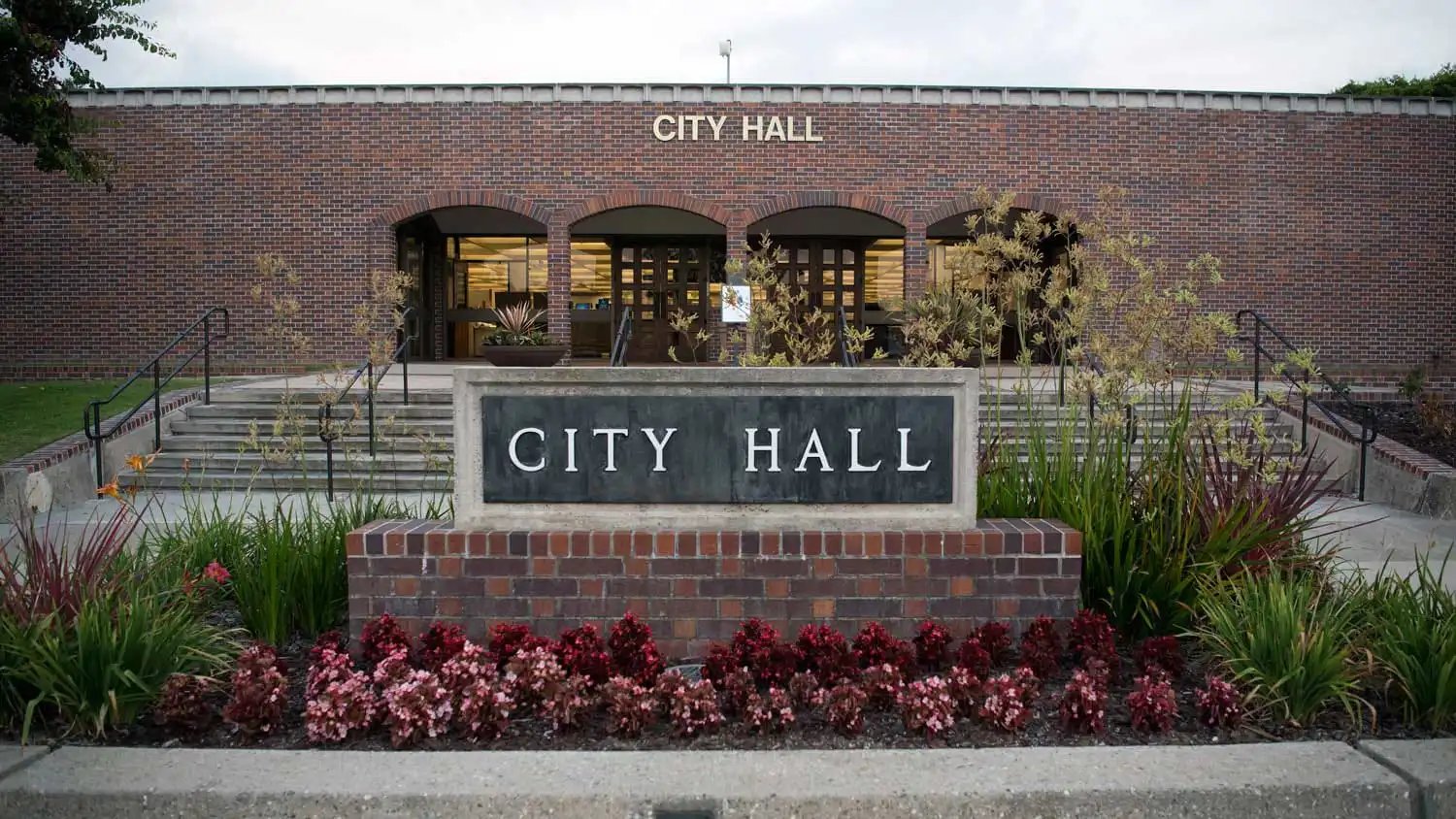 Westminster City Hall at the Westminster Civic Center in Westminster, California