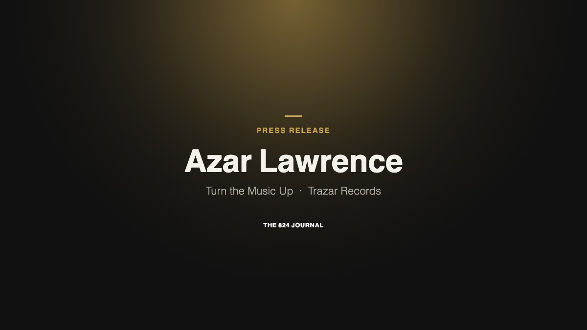 Title card: Azar Lawrence, Turn the Music Up