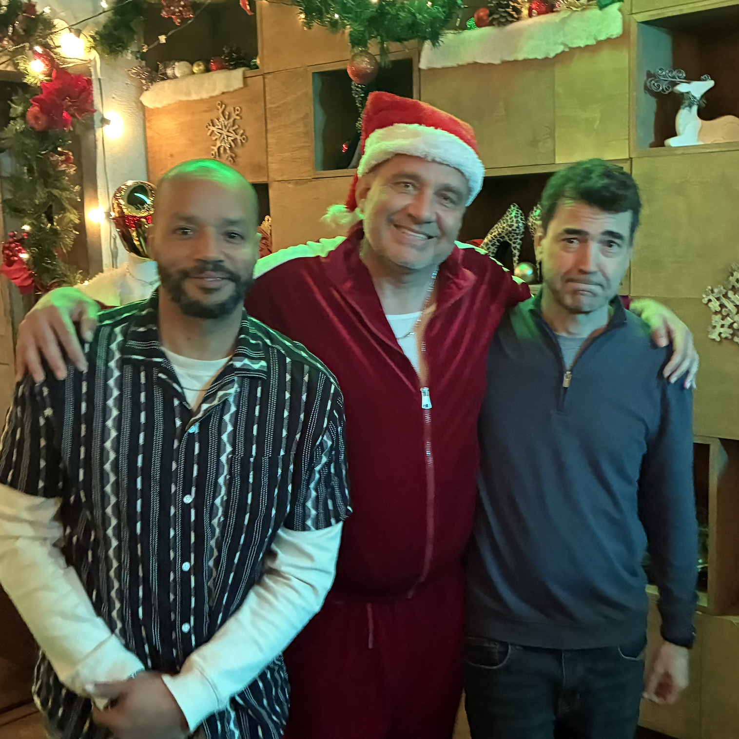 Actor and executive producer Don Worley on the set of Christmas at the Kringles