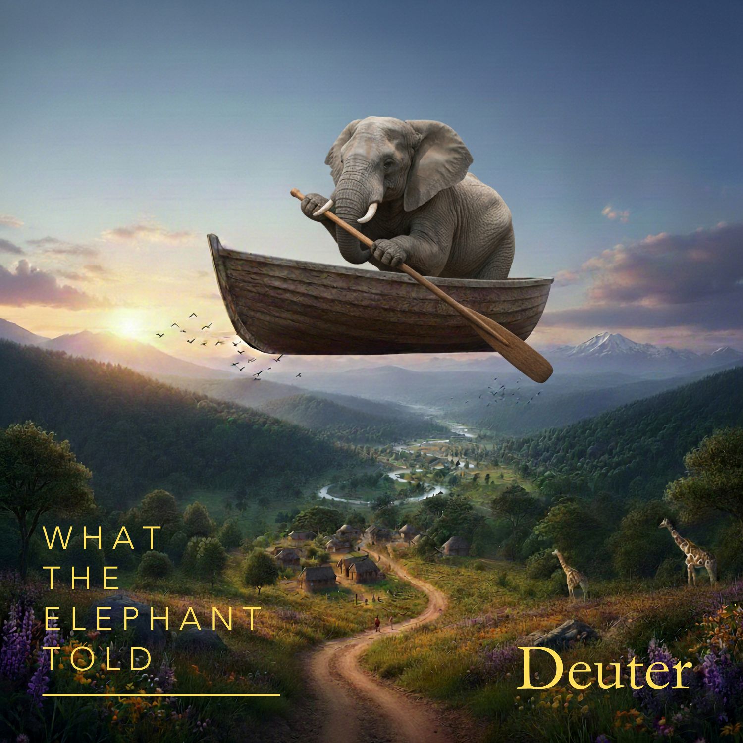 Cover art for Deuter's album What the Elephant Told