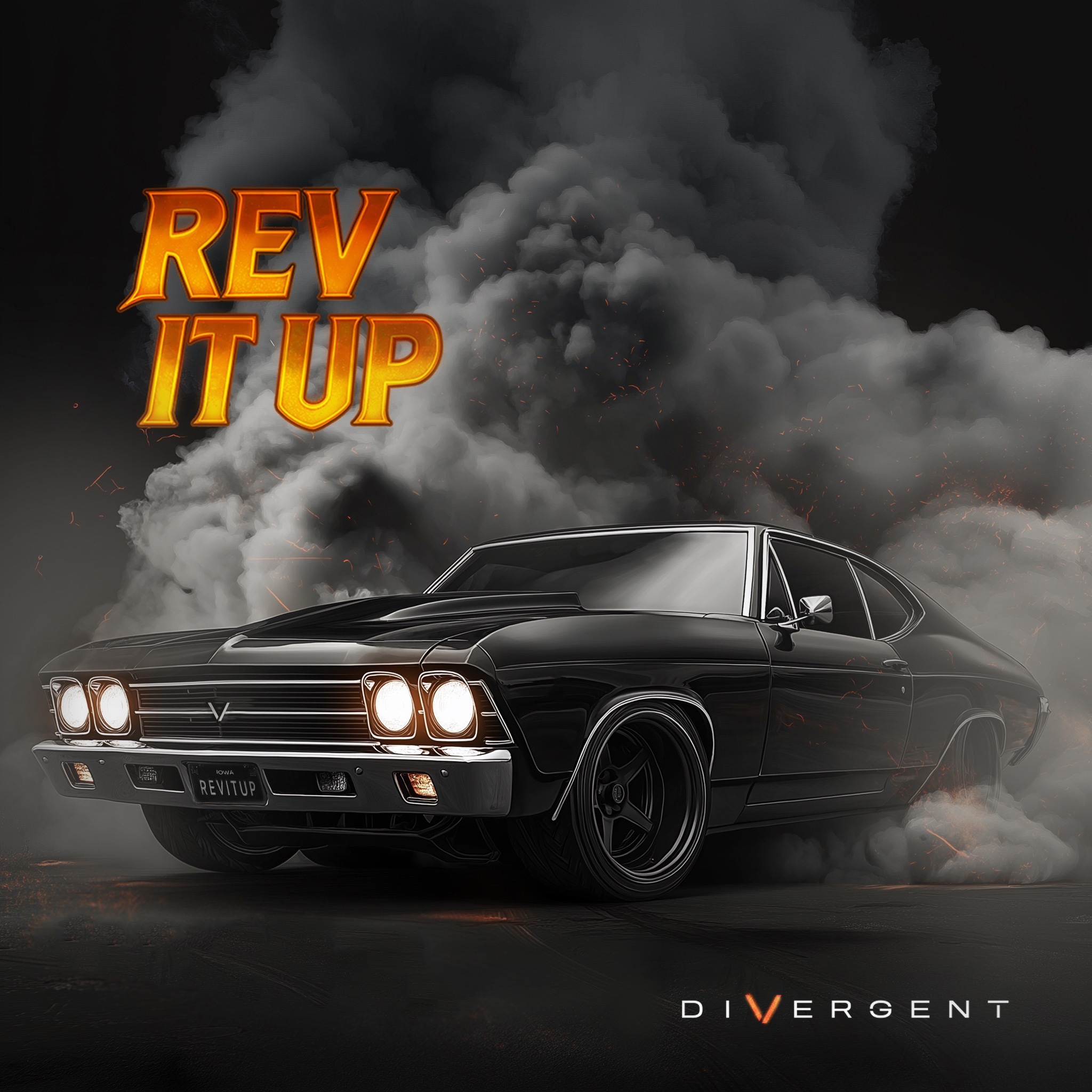Cover art for Divergent's album Rev It Up