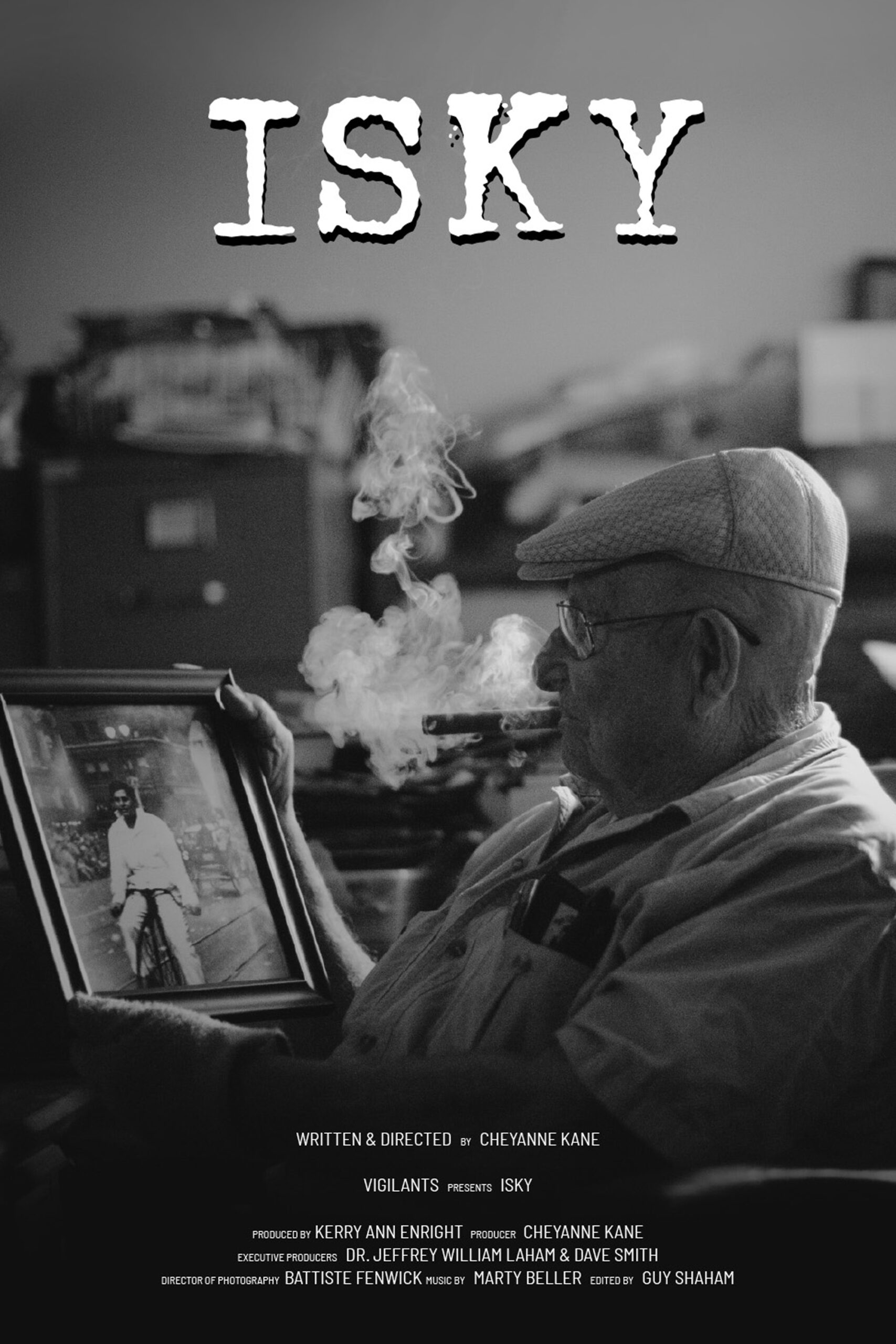 Poster for the documentary ISKY about hot rod pioneer Ed Iskenderian